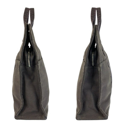 Hermes Her Line Gray Silver Polyamide Polyester Tote — view 8