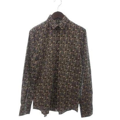 Dolce & Gabbana Sicilia Shirt Long Sleeve Key Pattern Cotton Brown 39
