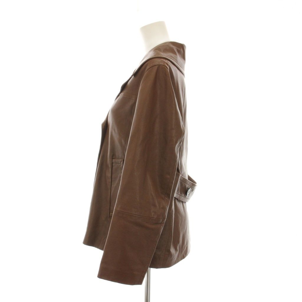 Max Mara Maxma Wi Quendline Weekend Line Leather Jacket Sheepskin Outer 44 — view 3