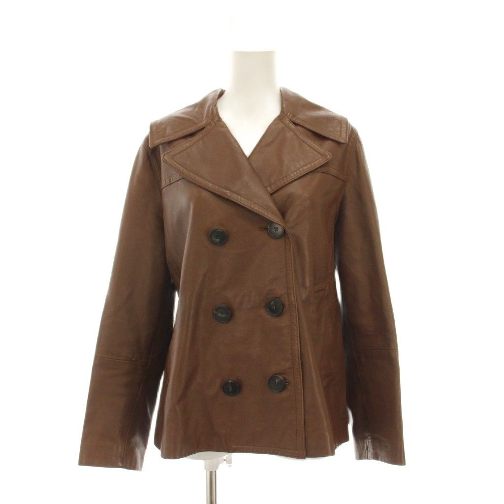 Max Mara Maxma Wi Quendline Weekend Line Leather Jacket Sheepskin Outer 44
