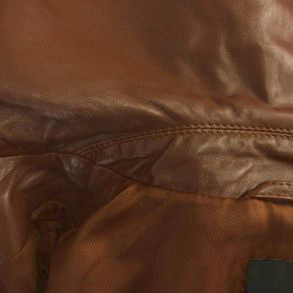 Max Mara Maxma Wi Quendline Weekend Line Leather Jacket Sheepskin Outer 44 — view 6