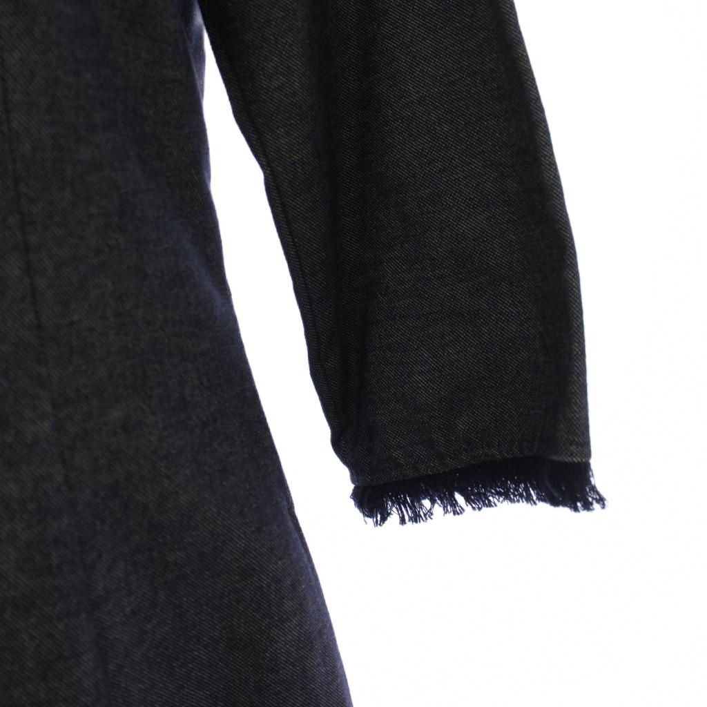 Max Mara S 'S Dress Long Half Sleeve Neck 38 Navy — view 8