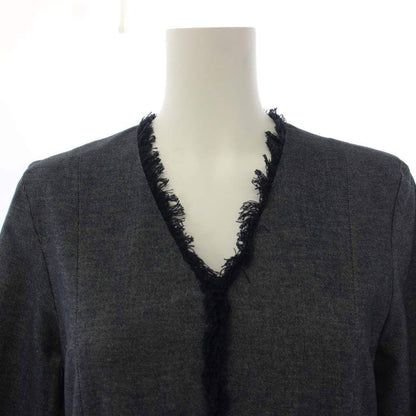Max Mara S 'S Dress Long Half Sleeve Neck 38 Navy — view 6