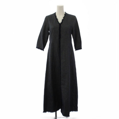 Max Mara S 'S Dress Long Half Sleeve Neck 38 Navy