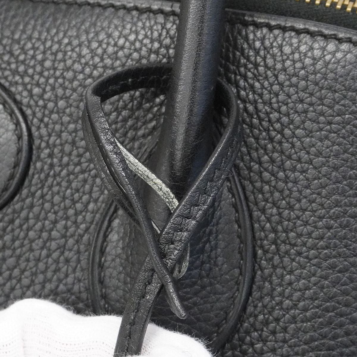 Hermes Handbag Bolide 35 Taurillon Black Gold 2-Way — view 7