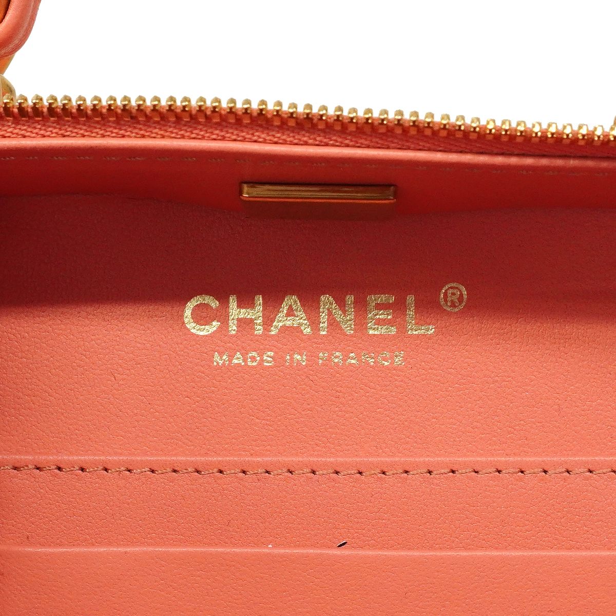 Chanel Handbag Quilted Lambskin Salmon Pink Gold 2-Way — view 5