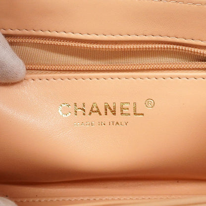 Chanel Handbag Quilted Calfskin Beige Gold 2-Way — view 5