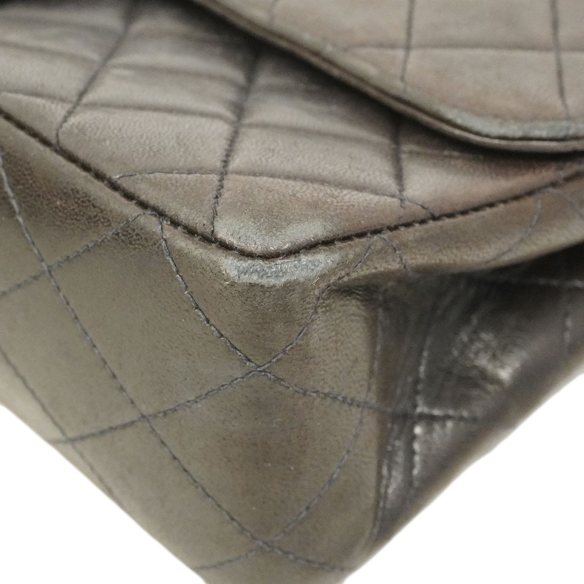 Chanel Handbag Quilted Parent Child Bag Lambskin Black Gold — view 6