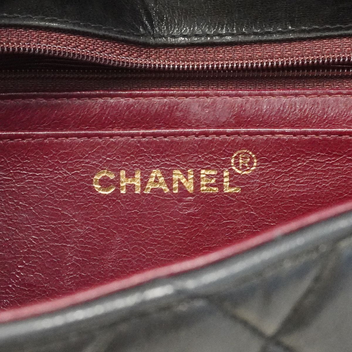 Chanel Handbag Quilted Parent Child Bag Lambskin Black Gold — view 5