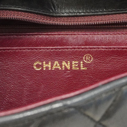 Chanel Handbag Quilted Parent Child Bag Lambskin Black Gold — view 5