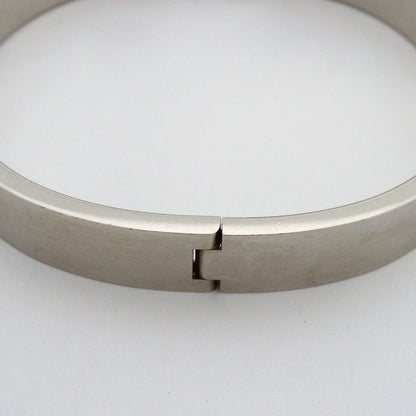Hermes Bangle Clic Clac PM Metal Silver Gray Bracelet — view 7