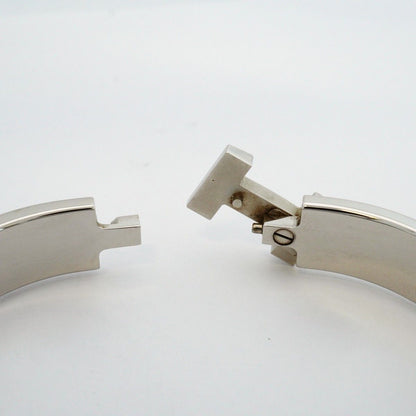 Hermes Bangle Clic Clac PM Metal Silver Gray Bracelet — view 4