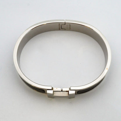 Hermes Bangle Clic Clac PM Metal Silver Gray Bracelet — view 3