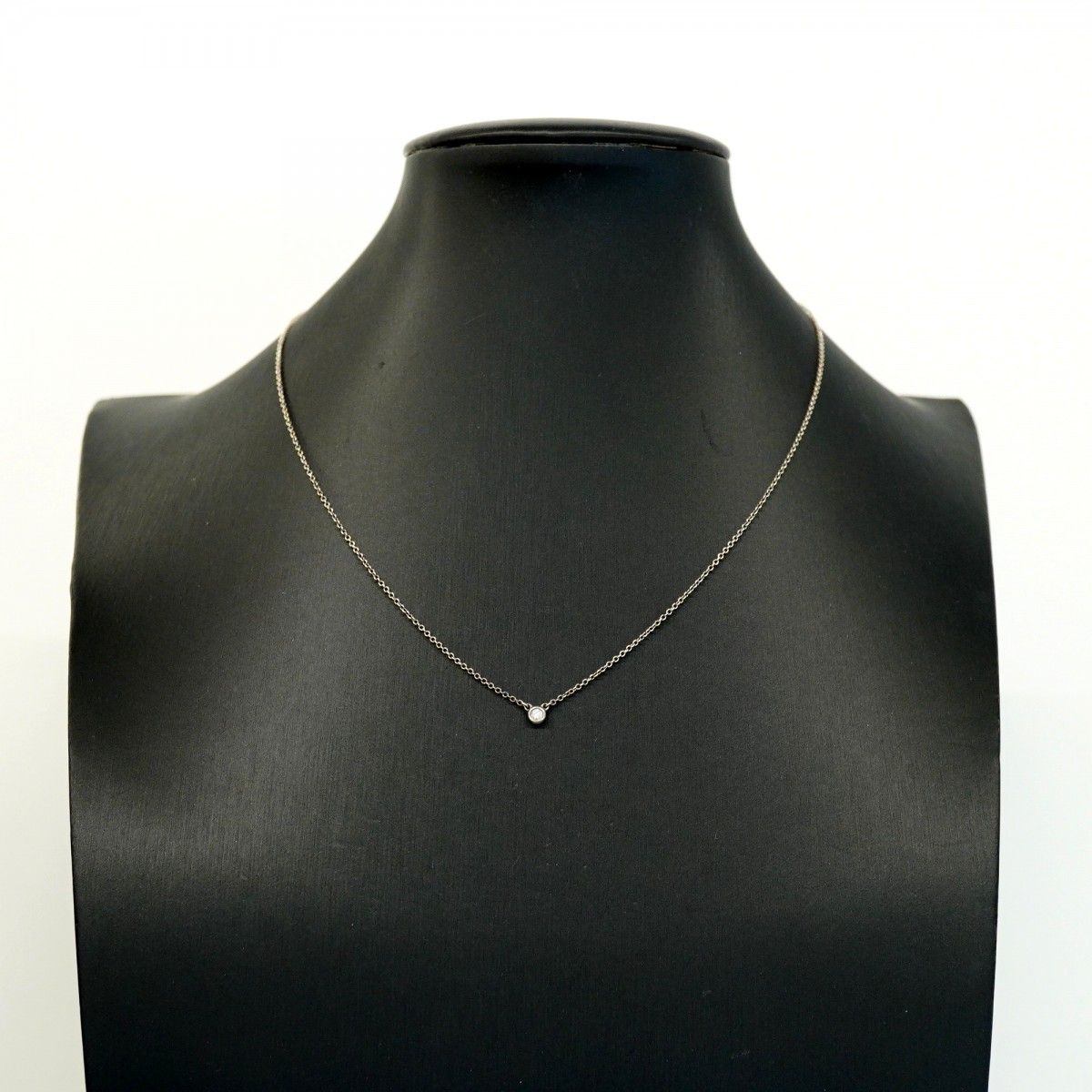 Tiffany & Co Necklace by the Yard 925 Sterling Silver Diamond — view 6