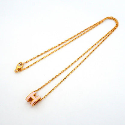 Hermes Necklace Pop Gold Plated Pink — view 3