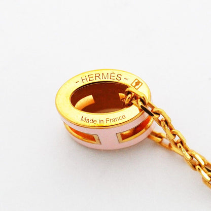 Hermes Necklace Pop Gold Plated Pink — view 5