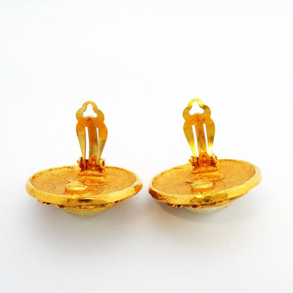 Chanel Earrings Vintage Logo Round — view 7