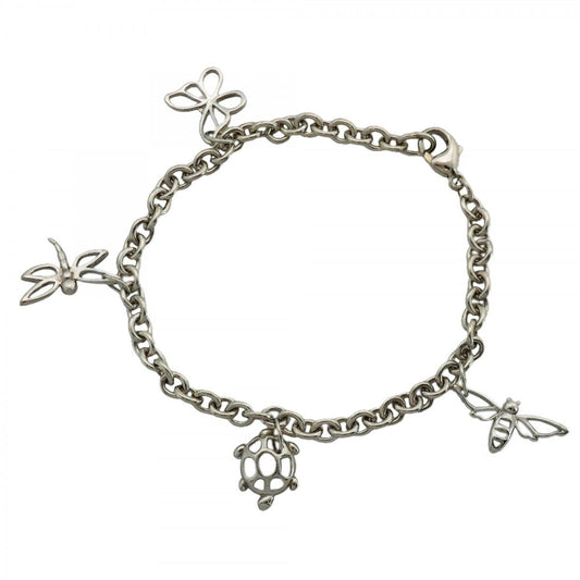Tiffany & Co Bracelet Dragonfly Turtle Bee Butterfly Silver