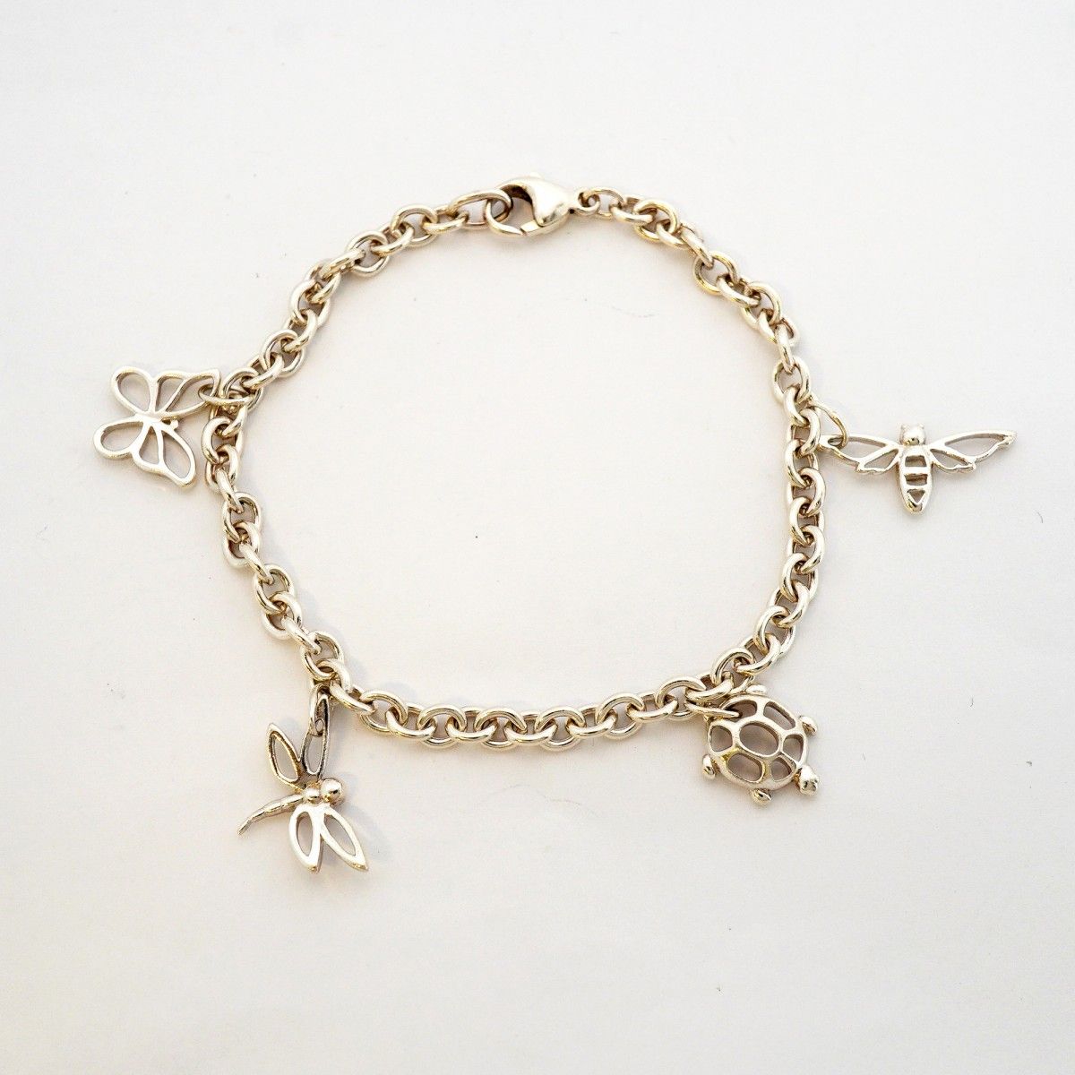 Tiffany & Co Bracelet Dragonfly Turtle Bee Butterfly Silver — view 3