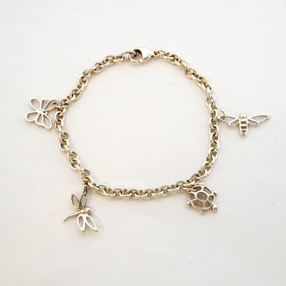 Tiffany & Co Bracelet Dragonfly Turtle Bee Butterfly Silver — view 3