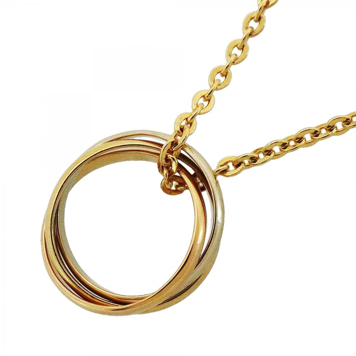 Cartier Necklace Baby Trinity 18k Yellow Gold 18k White Pink