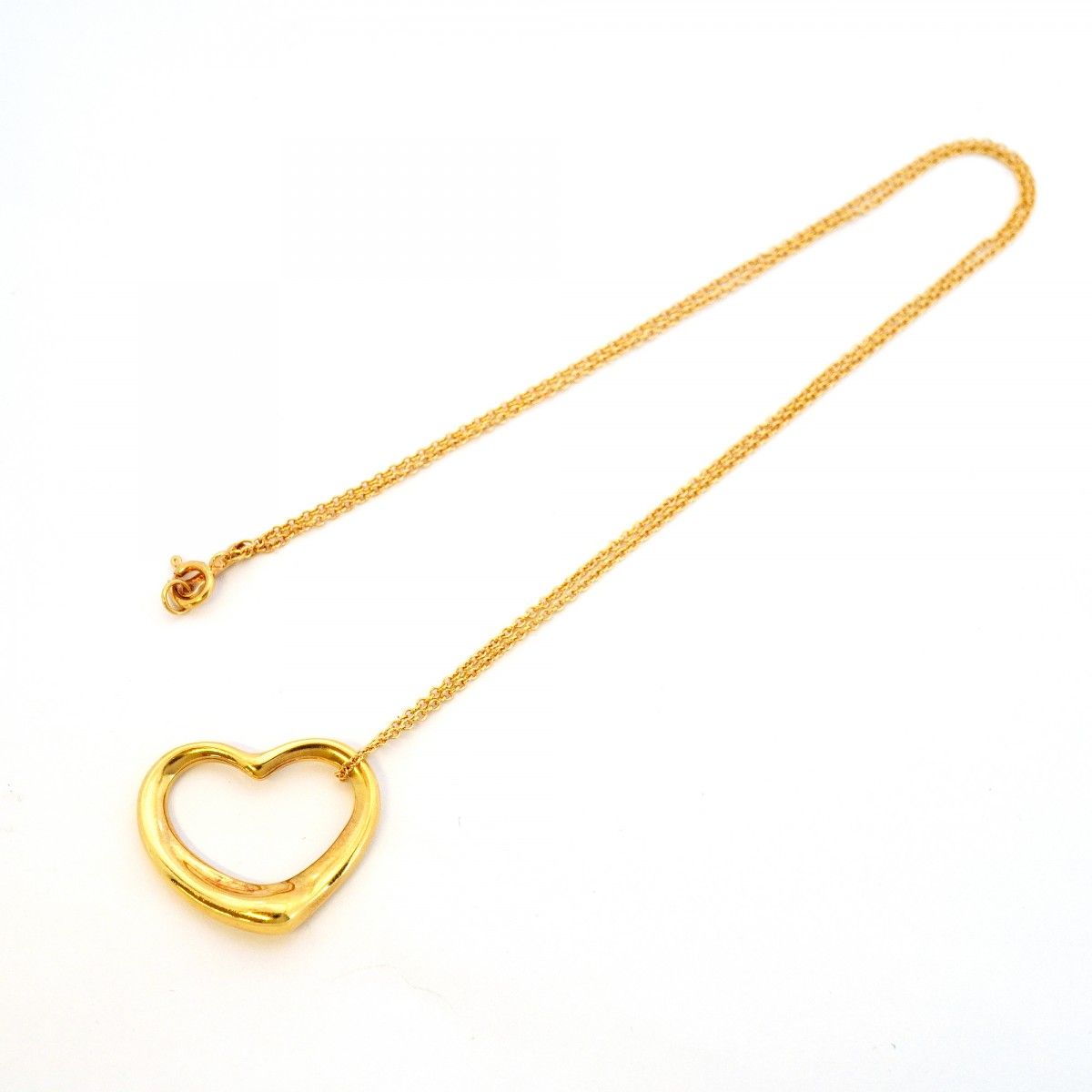 Tiffany & Co Necklace Open Heart 18k Yellow Gold — view 3