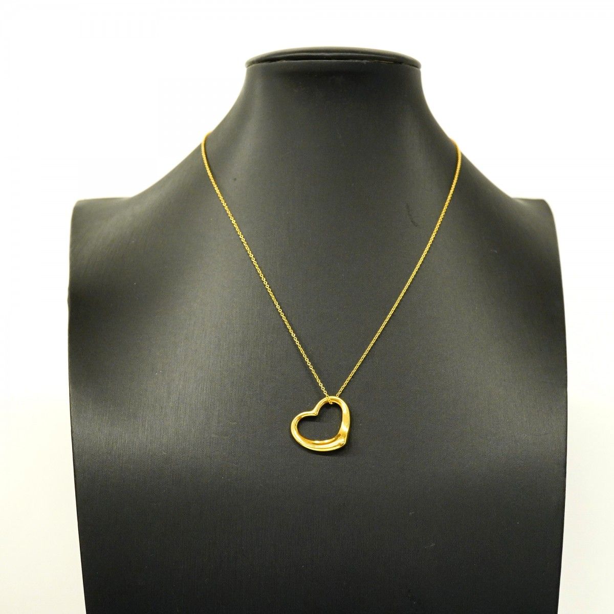 Tiffany & Co Necklace Open Heart 18k Yellow Gold — view 7