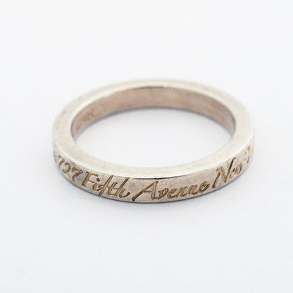 Tiffany & Co Ring Notes Narrow 925 Sterling Silver — view 6