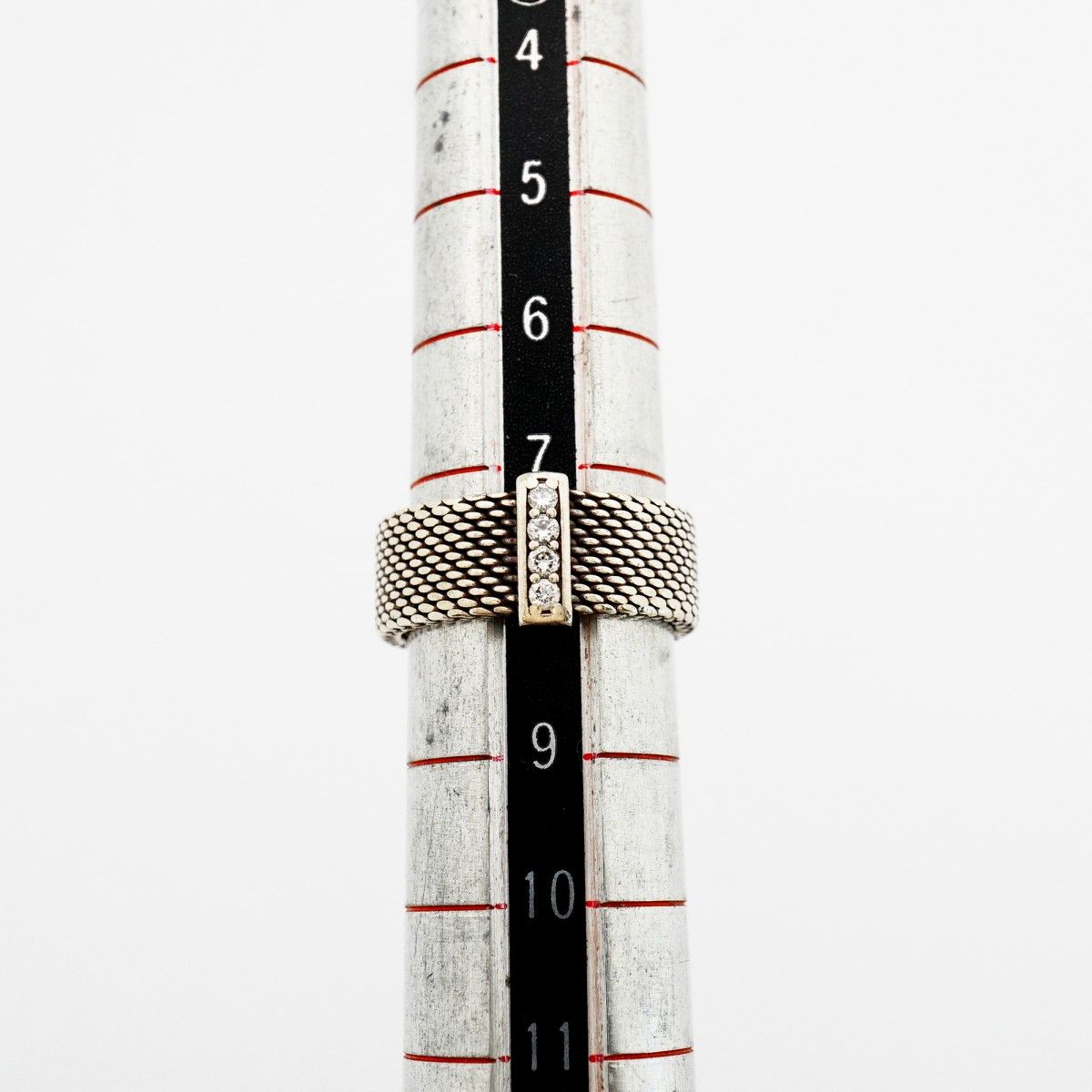 Tiffany & Co Ring Somerset 925 Sterling Silver Diamond — view 5