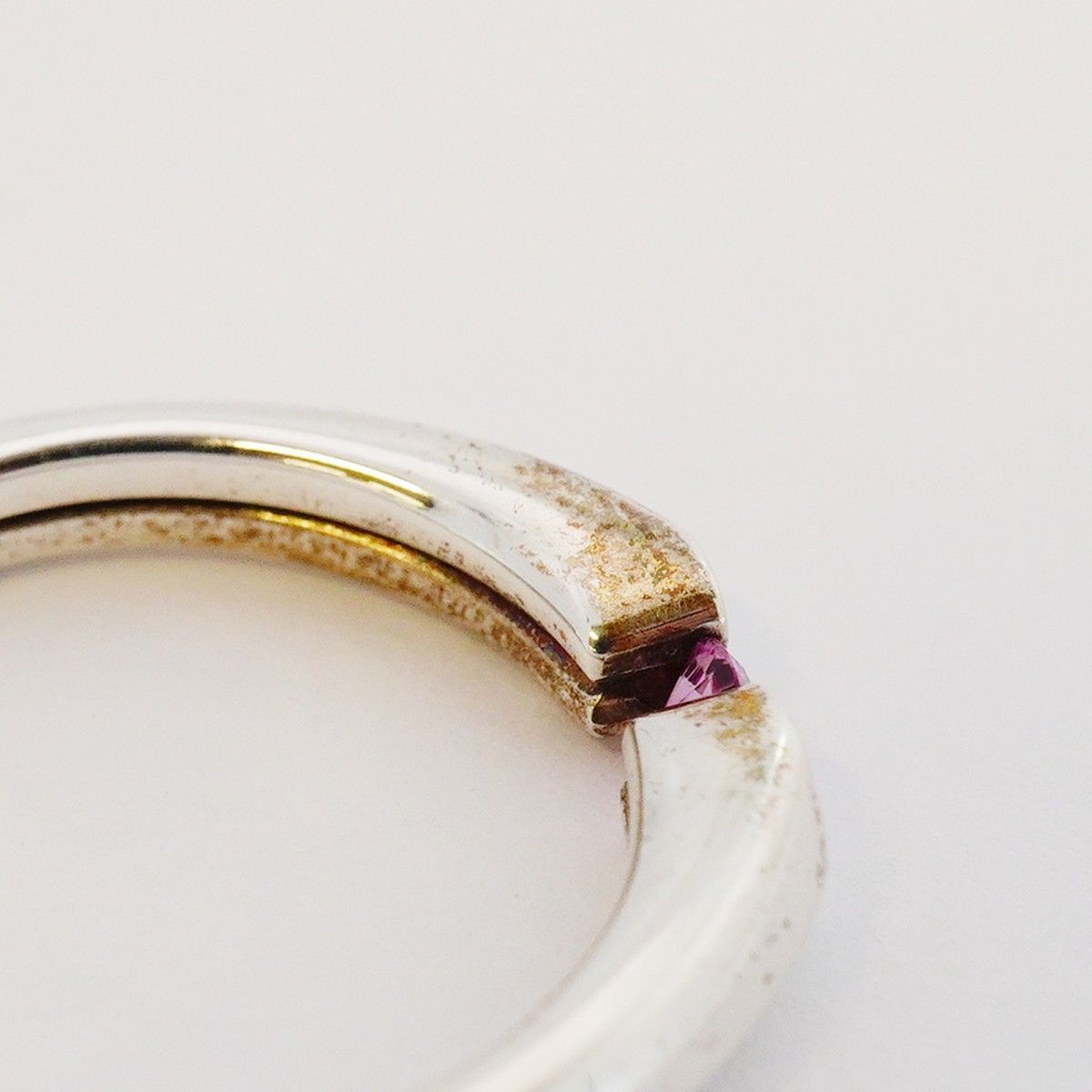 Tiffany & Co Ring Tenderness 925 Sterling Silver Pink Saffiano — view 7