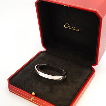 Cartier Bangle Love Bracelet Open 18k White Gold Diamond — view 5