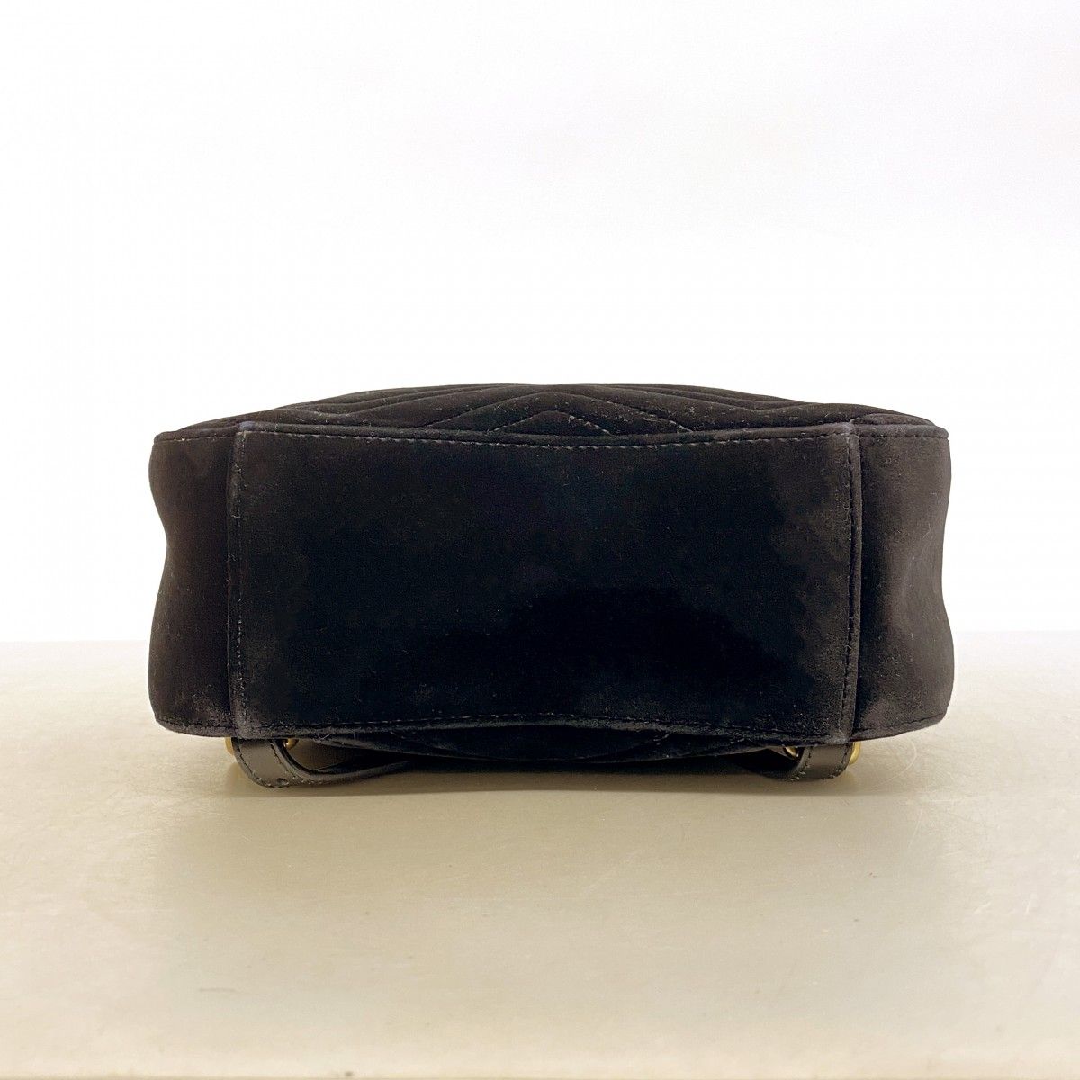 Gucci Backpack GG Marmont Velvet Black Gold — view 3