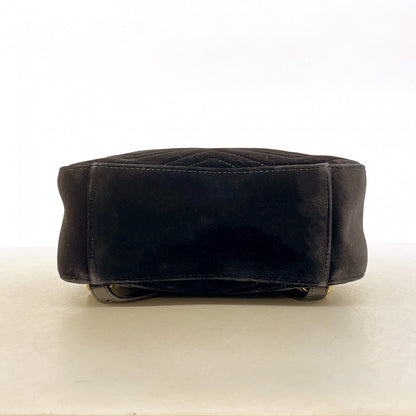 Gucci Backpack GG Marmont Velvet Black Gold — view 3