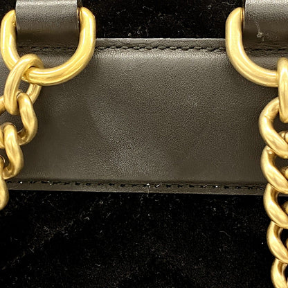 Gucci Backpack GG Marmont Velvet Black Gold — view 8