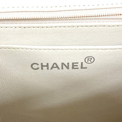 Chanel Handbag Quilted Lambskin Ivory Silver — view 5
