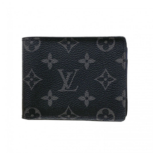 Louis Vuitton Billfold Monogram Eclipse Portefeuille Multiple Black Wallet