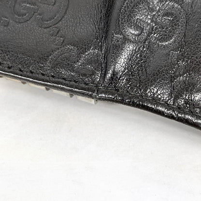 Gucci Key Case Guccissima Horsebit Leather Black Silver Key Holder — view 5