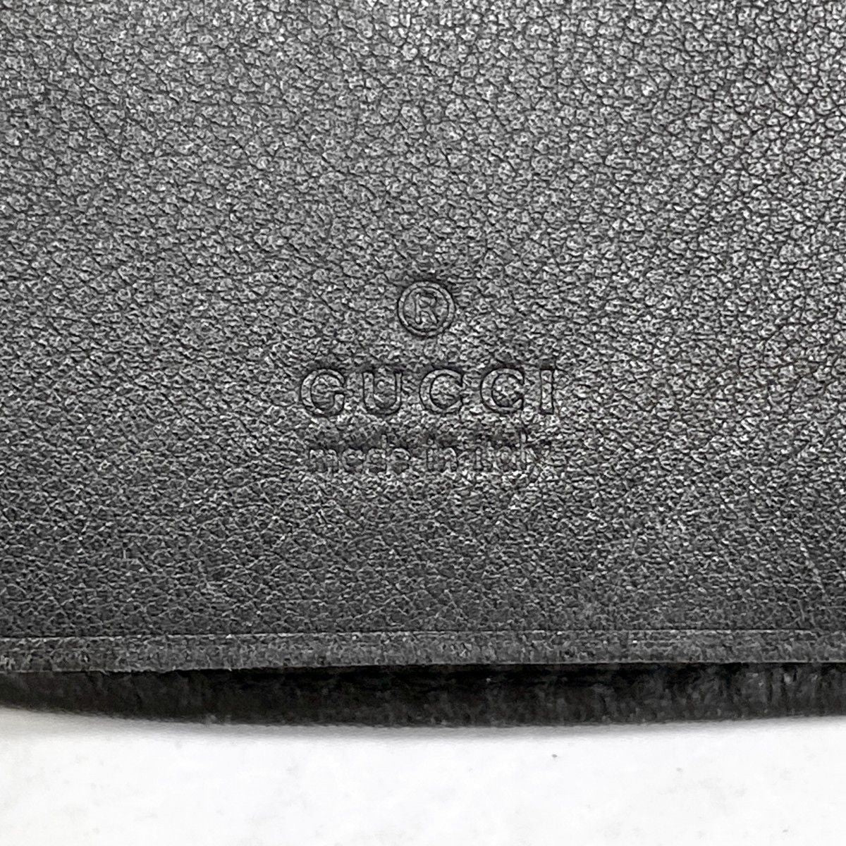 Gucci Key Case Guccissima Horsebit Leather Black Silver Key Holder — view 4