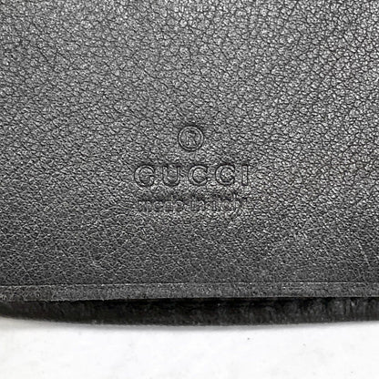 Gucci Key Case Guccissima Horsebit Leather Black Silver Key Holder — view 4