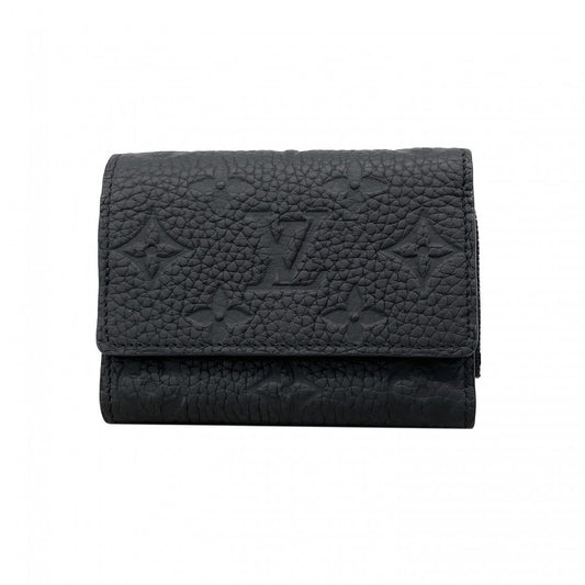 Louis Vuitton Trifold Wallet Monogram Taurillon Portefeuille Pilot Noir