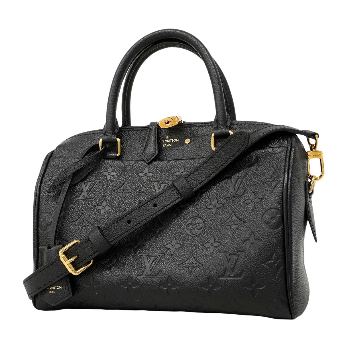 Louis Vuitton Handbag Monogram Empreinte Speedy Bandouliere 25 NM Noir 2-Way