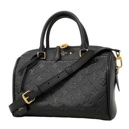 Louis Vuitton Handbag Monogram Empreinte Speedy Bandouliere 25 NM Noir 2-Way