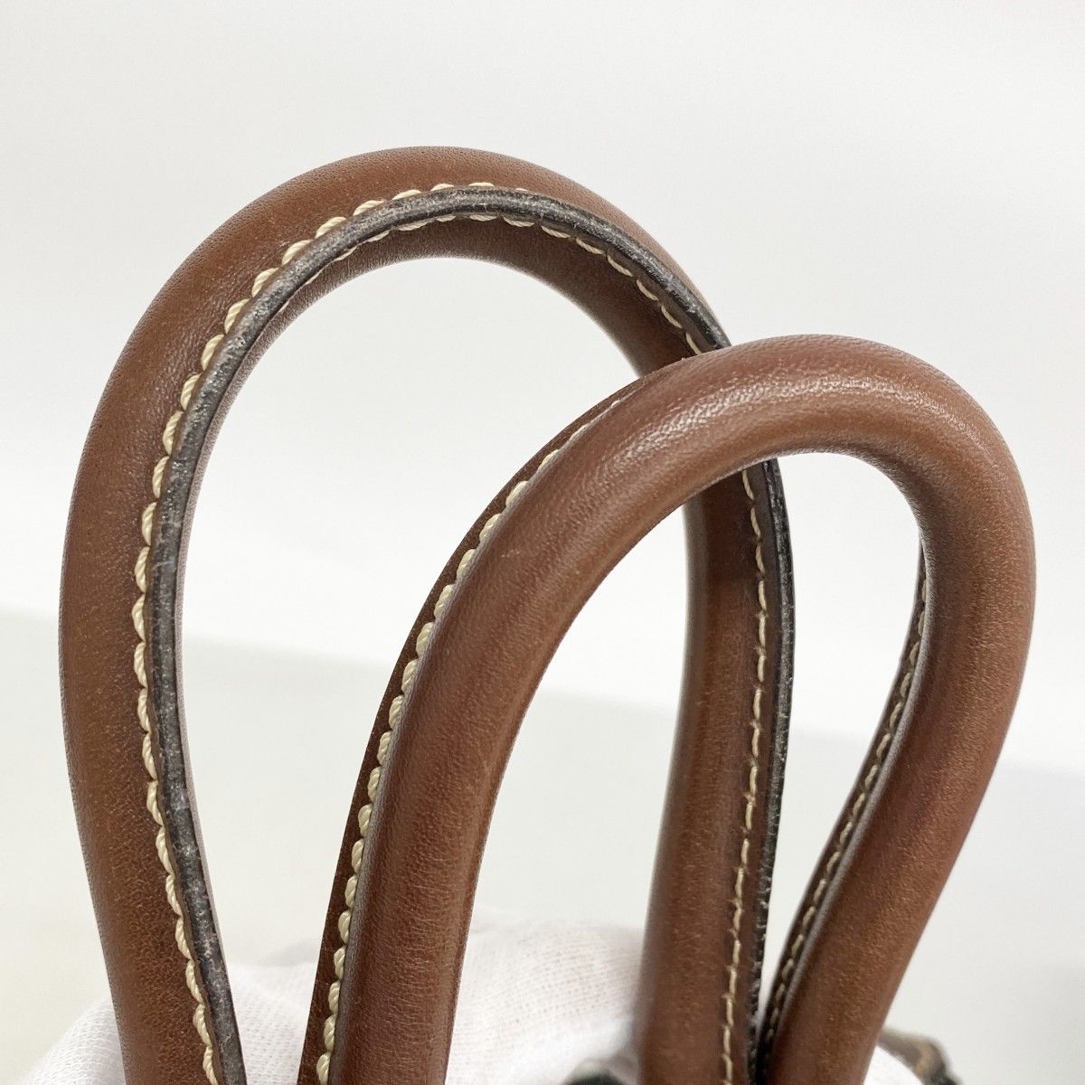 Chanel Tote Denim Brown Black Silver — view 8