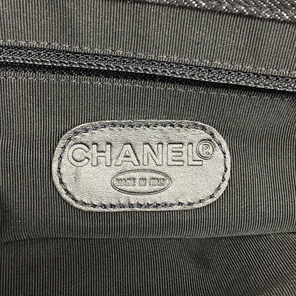 Chanel Tote Denim Brown Black Silver — view 5