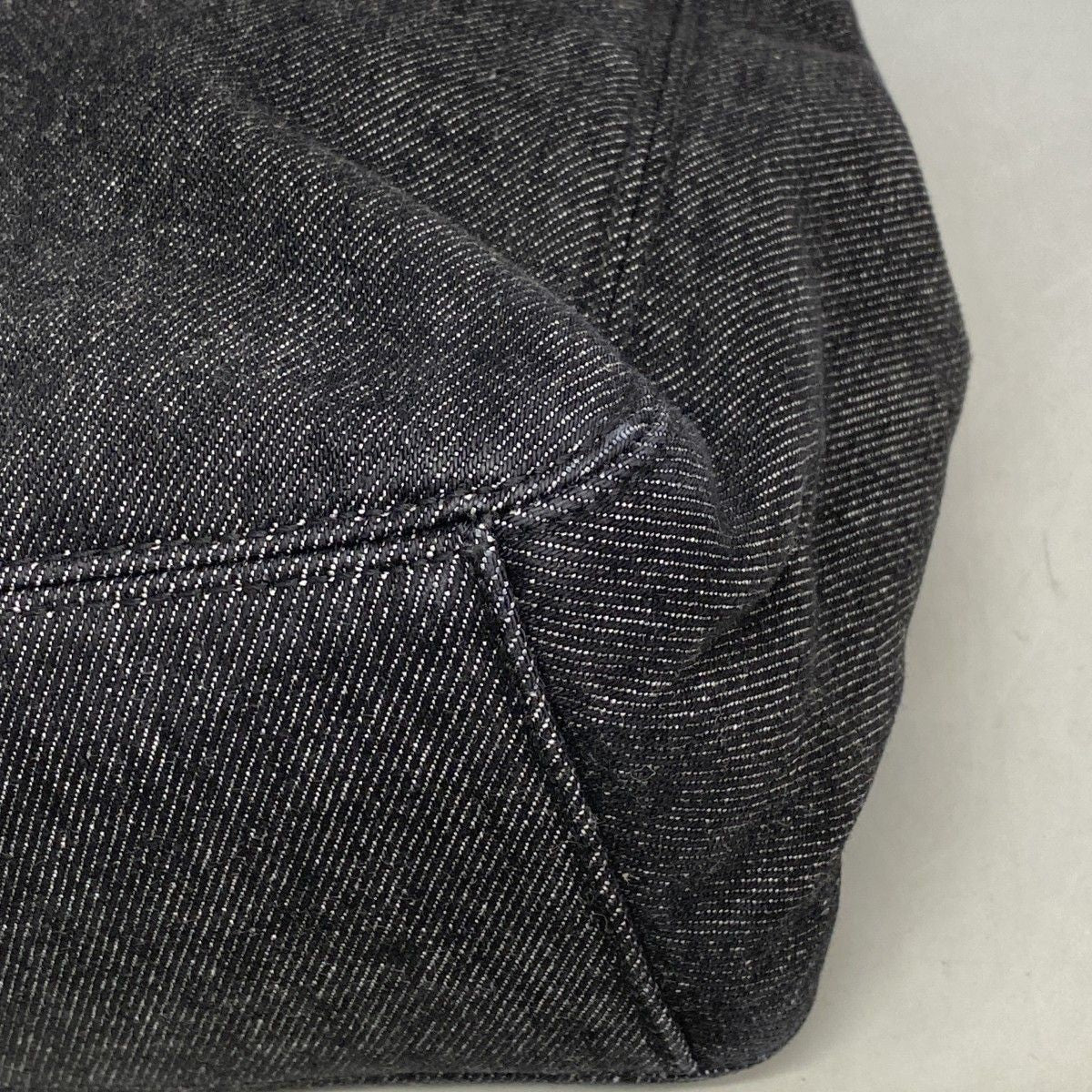 Chanel Tote Denim Brown Black Silver — view 9
