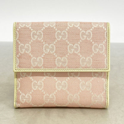Gucci Wallet GG Canvas Abbey Pink Champagne Gold — view 8