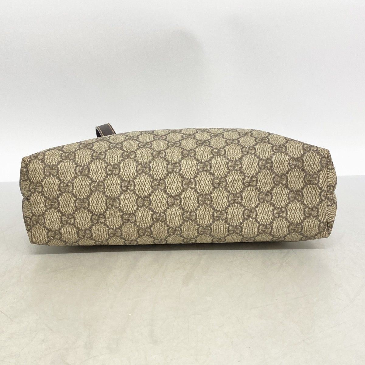 Gucci Tote GG Supreme Brown Silver — view 3