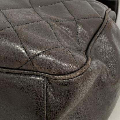 Chanel Backpack Quilted Lambskin Black Gold — view 6