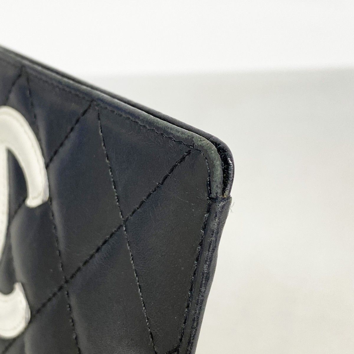 Chanel Card Case Cambon Lambskin Black Cles Dies — view 5