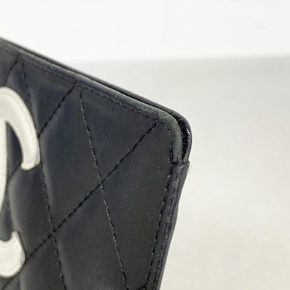 Chanel Card Case Cambon Lambskin Black Cles Dies — view 5